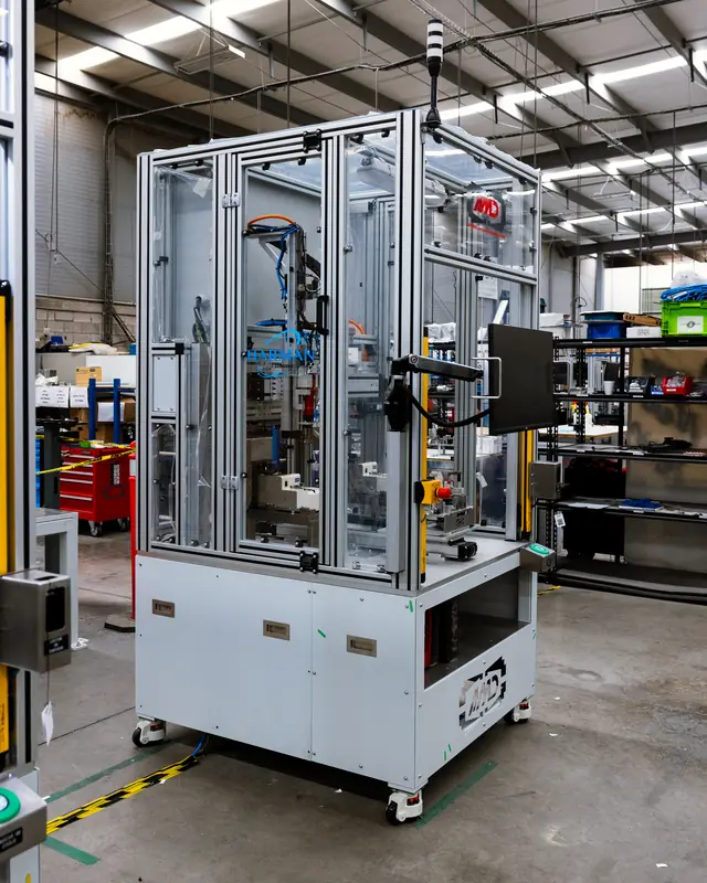 Automated station designed, built and tested in house by AMD Machines