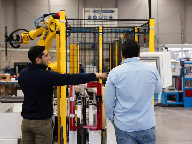 Hands on walkthrough of a robotic cell at AMD Machines