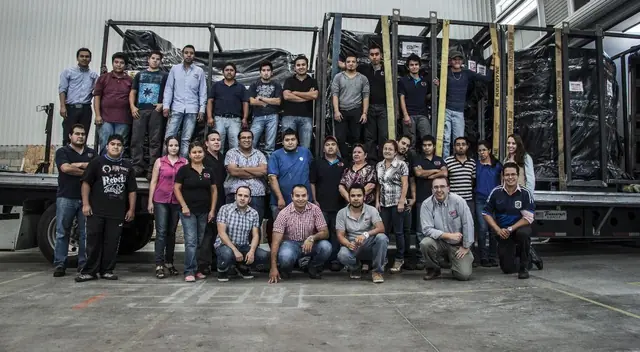 Growing AMD Machines team shipping automation equipment